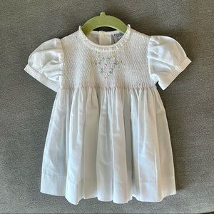 Friedknit Creations embroidered smocked dress
